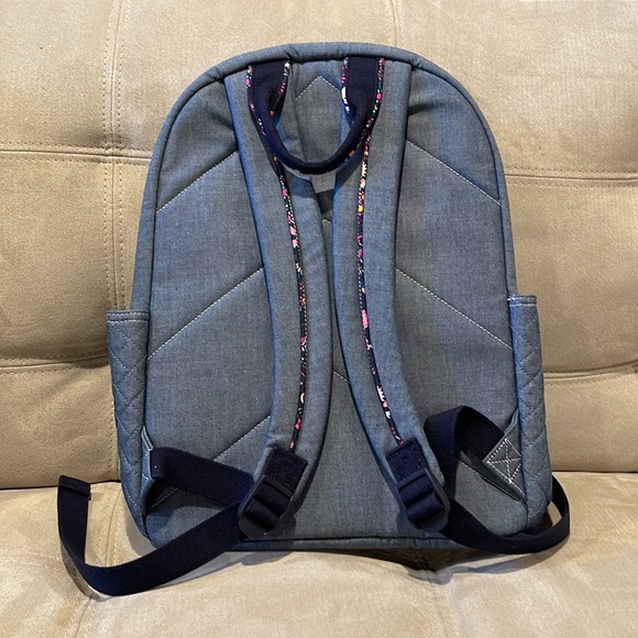Vera Bradley Patched Denim Look Backpack - Picture 3 of 8